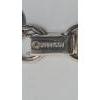 Image 4 : Vintage Sarah Coventry "Young & Gay" Silver-Tone 7" Floral Circle Link Chain Bracelet