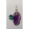 Image 6 : Luna Norte Necklace With Gemstone & Purple Crackle Agate Wrapped Pendant