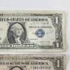 Image 3 : TWO United States Blue Seal *STAR NOTES* $1 Silver Certificates - Face Value $2.00