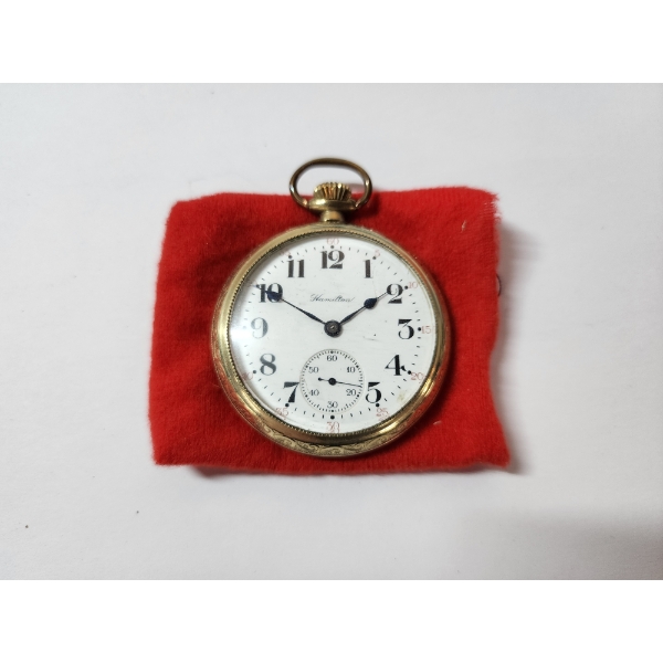 Vintage Gold-Filled Hamilton Lancaster, PA 17 Jewel Pocket Watch - WORKING!