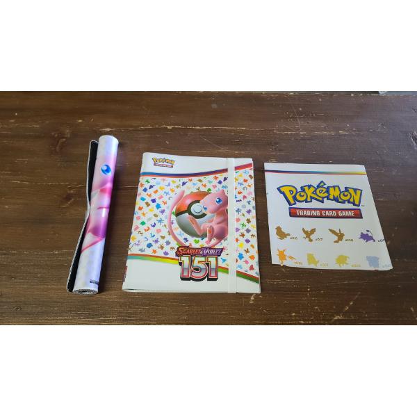 Brand New Mew Pokémon 151 Playmat, Scarlet & Violet 151 Card Binder & 39"x26 1/2" Pokémon Poster