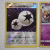 Image 2 : Two Mint Condition Pokemon Trading Cards Holo Rare 25th Anniversary Cosmoem & Rev Holo Energy