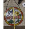 Image 2 : Decor Group Including Hand Painted Slate Pictures, Stained Glass Sign, & More