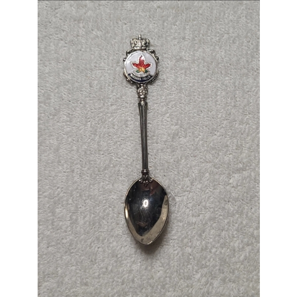 Vintage Niagara Falls Nickel Silver BM Co Canadian Collectible Souvenir Spoon