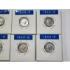 Image 4 : x10 Assorted Years 90% Silver Mercury Dimes FV: $1.00