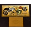 Image 1 : 2 Pcs  U. S. Historic 1863 Pure 24k .999 Replica Gold Foil $100 FLYING EAGLE Legal Tender Large Note