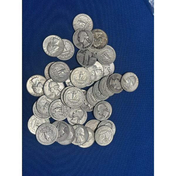Assorted 90% Silver Quarters - $10 Face Value