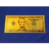 Image 1 : United States $5 Note 999999 Gold Foil Banknote - Excellent Condition