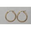 Image 3 : (2) Sets Of Beautiful 14K Yellow Gold Hoop Earrings - Total Weight: 2.2g
