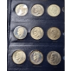 Image 3 : 32 Pc Set In Collectors Book - 1971 - 78 Eisenhower (IKE) Dollar Set Uncirculated - Pos Some Silver?