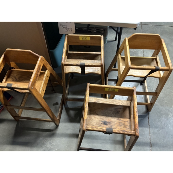 4 High Chairs for Restaurant