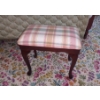 Image 1 : Nice Modern Design Upholstered 22" x 12" Tall Queen Anne  Style Ottoman -Excellent Condition