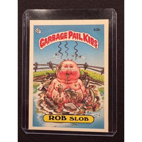 Rare 1985 Topps Rob Slob Garbage Pail Kids #52B Trading Card - Mint Condition - Low Number