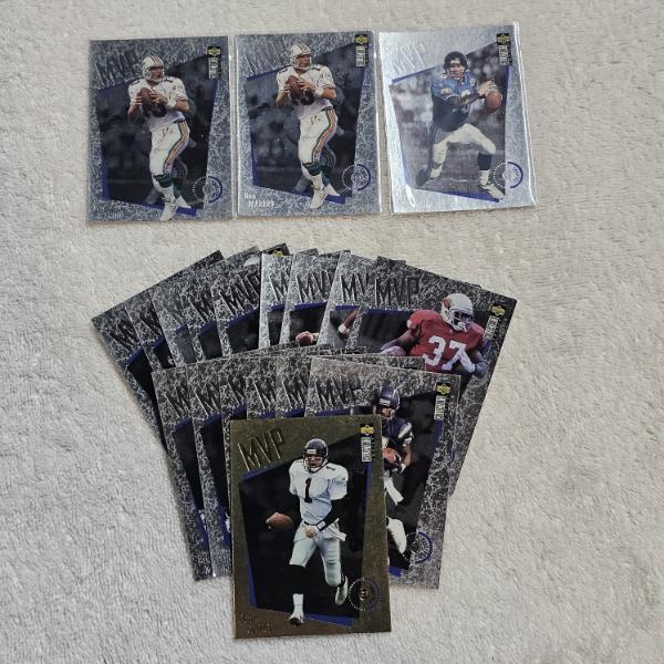 1996 Upper Deck Collector's Choice NFL Football Trading Card Lot Featuring MVP Gold Jeff George