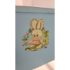 Image 3 : Vintage Amsco Doll E Crib In Aqua Blue