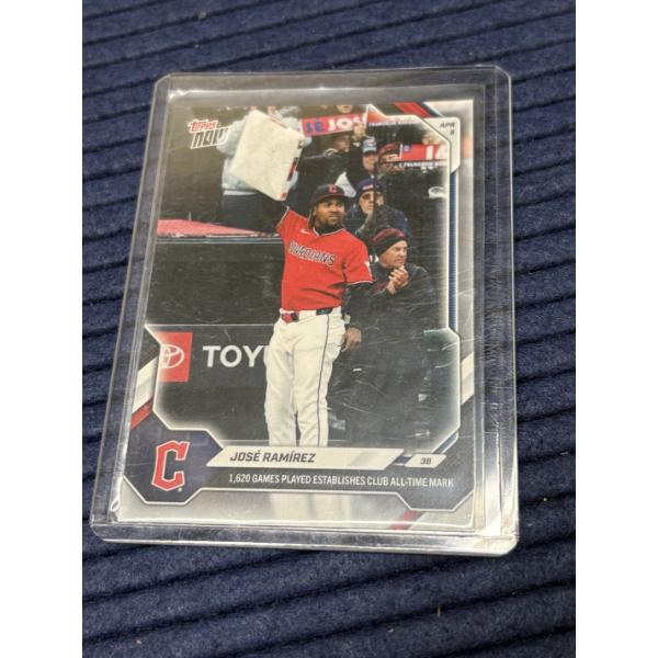 Jose Ramirez Cleveland Guardians #38 Trading Card in Sleeve - Topps Now Card #55 - 2026