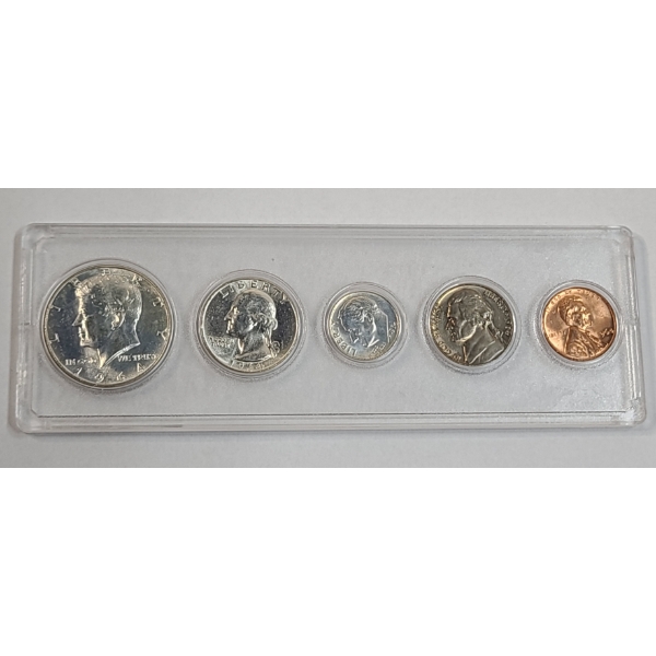 1964 United States Mint Uncirculated Coin Set Including 90% Silver Coins