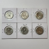 Image 8 : Six Assorted Years United States 90% Silver Washington Quarters - Face Value: $1.50