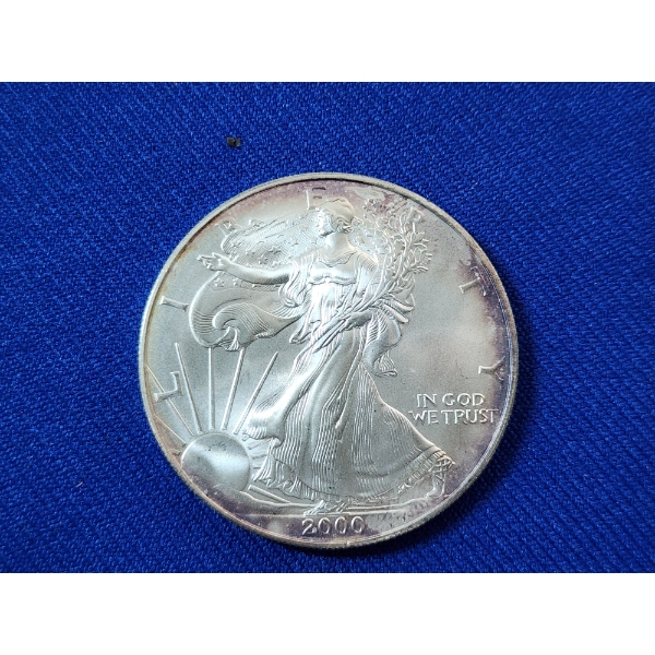 2000 Silver American Eagle - 1 Ounce .999 Fine Silver 