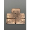 Image 2 : (5) $2 George Washington 'Silver Certificate' 1oz .999 Copper Bar