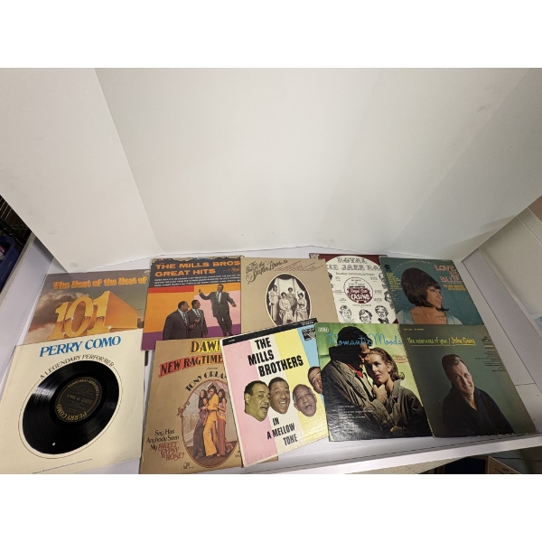 10 Various Records - Includes Perry Como - Tony Orlando - The Mills Bros 