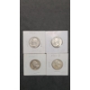 Image 1 : 1945, 1951-D, 1956-D, 1964-D 90% Silver Washington Quarters - Face Value: $1.00
