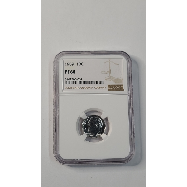 NGC 1959 90% Silver Roosevelt Dime