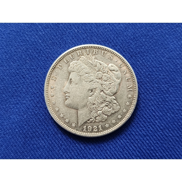 1921 90% Silver Morgan Dollar in Excellent Condition