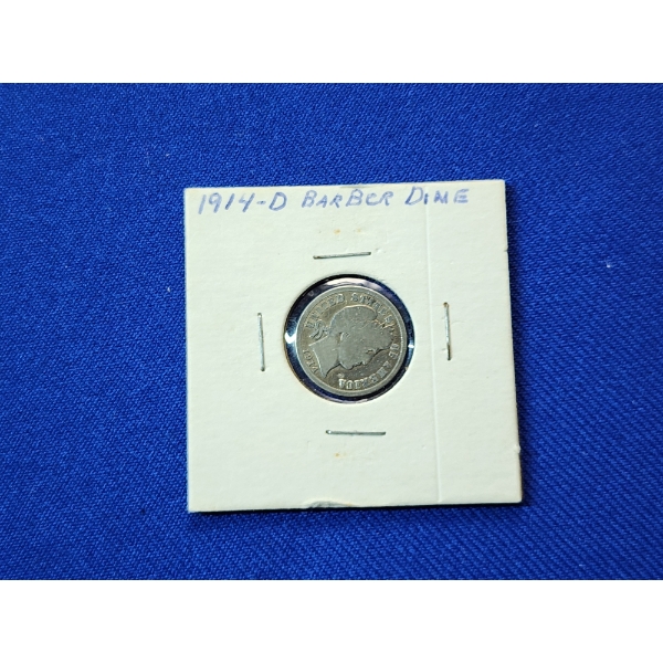 1914-D Silver Barber Dime