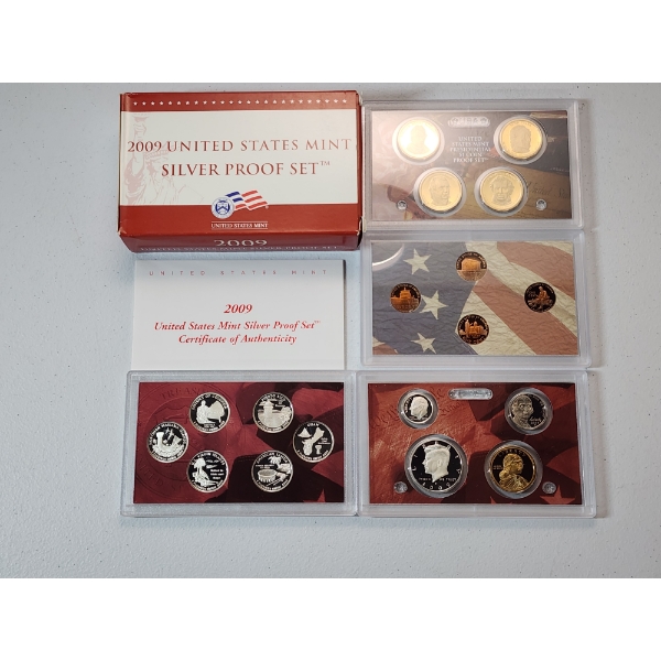 2009 United States Mint Silver Proof Set in Original Packaging w/ CoA