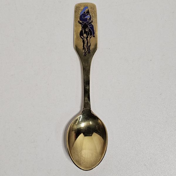 1966 Anton Michelsen Gilded Sterling Silver Danish Christmas Spoon