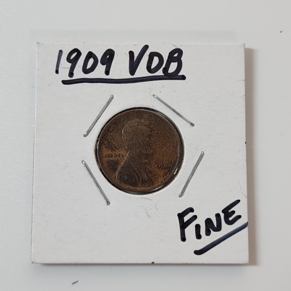 United States 1909 V.B.D. Lincoln Wheat Cent 