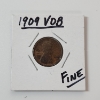 Image 1 : United States 1909 V.B.D. Lincoln Wheat Cent 