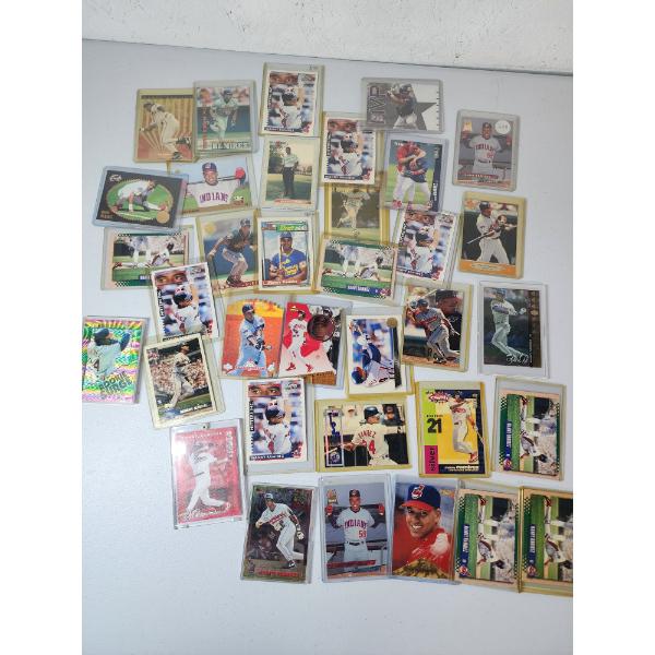 Large Lot of Assorted Manny Ramirez Baseball Trading Cards - All in Protective Holders