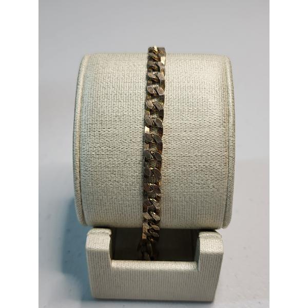 Sterling Silver Chian Link 7" Bracelet TW: 9.3g