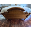 Image 3 : Quarter Sawn Oak Queen Bed with Sleep Number Bed and Adjustable, Vibrating Base