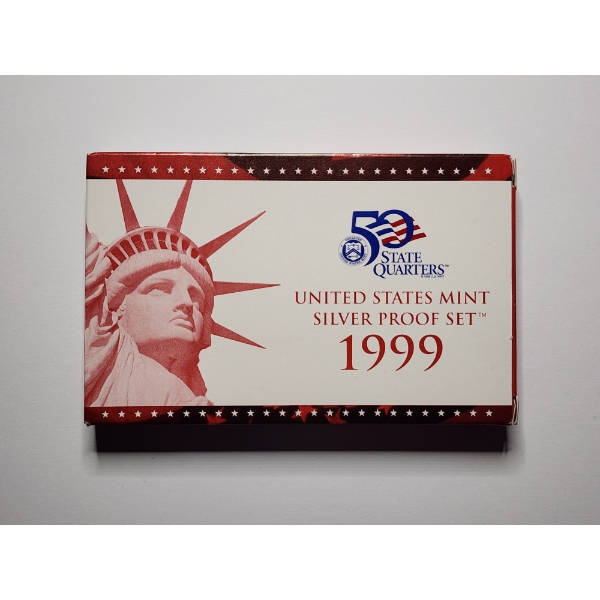 1999 United States Mint SILVER Proof Set in Original Packaging ~ ASW: 1.33826 oz