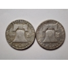 Image 4 : Two Benjamin Franklin 90% Silver United States Half Dollars ~ Both Nice Looking Coins!