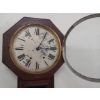 Image 6 : Antique Seth Thomas Pendulum Wooden Octagon Wall Clock - Original Label Intact