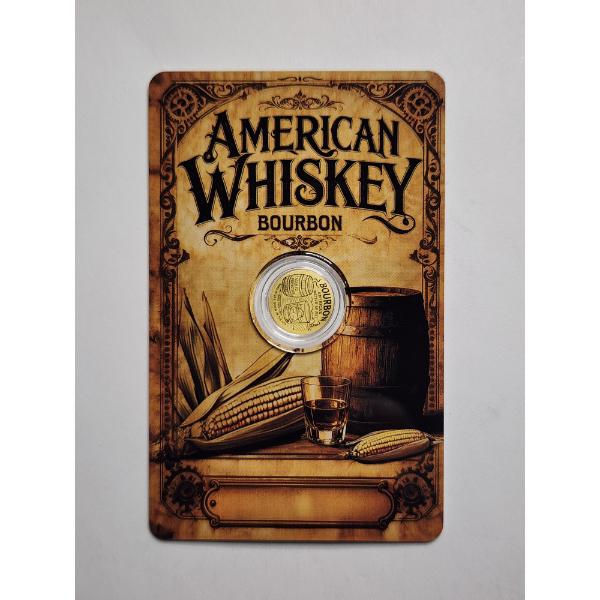 2026 Niue 50 Cent .9999 FINE Gold 1/1000TH TROY OUNCE American Whiskey Bourbon Round