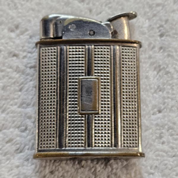 1940-1950's Vintage Evans Art Deco Baron Pocket Lighter