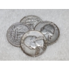 Image 1 : $1.00 Face Value in Assorted 90% Silver United States Washington Quarters ~ 4 Coins!
