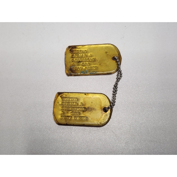 2 - Vintage Military Dog Tags