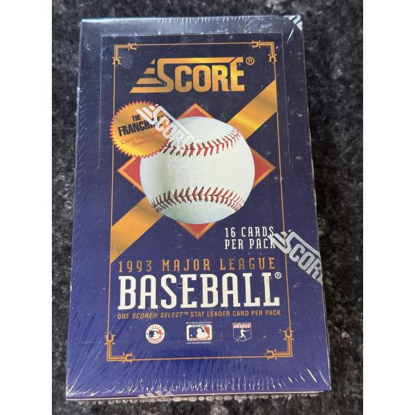 1993 Unopened Score MLB Baseball Wax Box - 36 Packs - Factory Sealed - Mint Condition