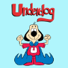 Image 2 : Rare Vintage Underdog Cartoon Advertising Marble - Incredible Mint Condition Licensed Marble