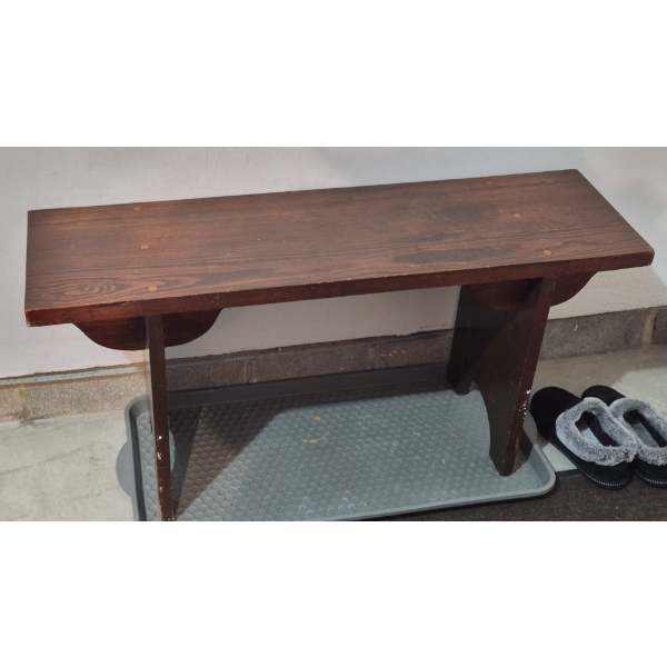 PICKUP IN NORTHFIELD - 3 Ft x 12 Inch Wood Bench Seat As Shown - See Pics