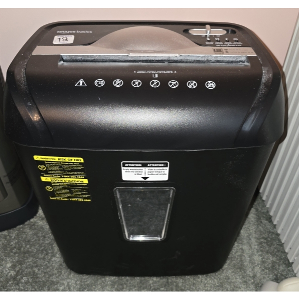 Amazon Basics 12 Sheet Paper Shredder 