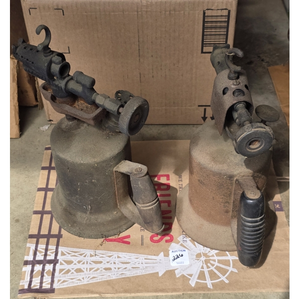 2 Antique Gasoline Torches