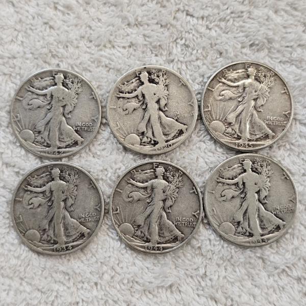 90% Silver United States Half-Dollar Assortment - AFV $3.00