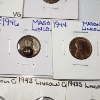 Image 4 : Lot of 28 Assorted Lincoln Wheat Cents - 1940's - Steel Cents, Mason Cents - Face Value: $0.28